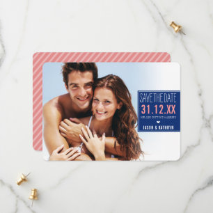 FOTO SPEICHERN SIE DAS DATUM Ombre-Schrägstreifen  Save The Date