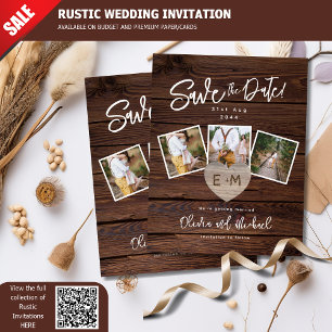 Foto speichert das Thema "Rustikale Hochzeiten" de Einladung