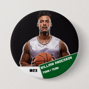 Foto-Sportschaltfläche / Basketballspieler für But Button