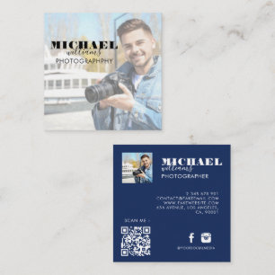 Foto Square Business Card Quadratische Visitenkarte