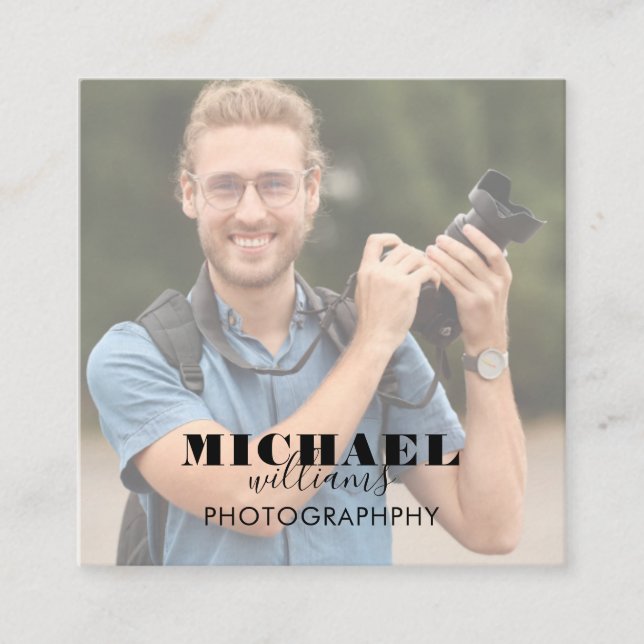 Foto Square Business Card Quadratische Visitenkarte (Vorderseite)