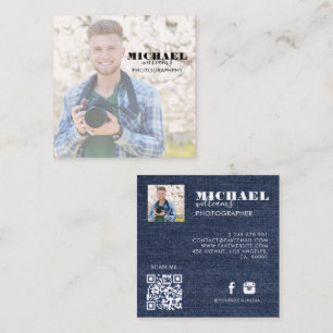 Foto Square Business Card Quadratische Visitenkarte