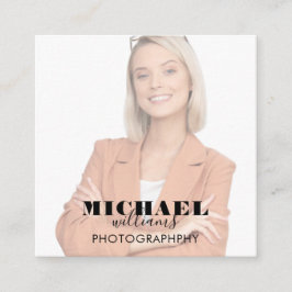 Foto Square Business Card Quadratische Visitenkarte
