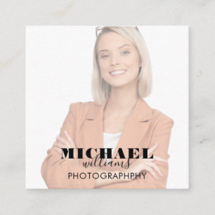 Foto Square Business Card Quadratische Visitenkarte