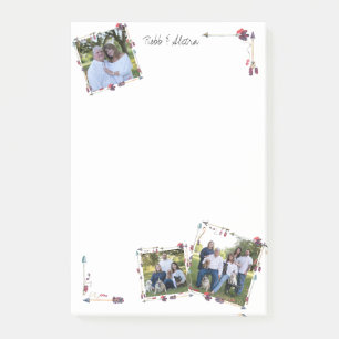 Foto-Stammes- Pfeil-Federn der Gewohnheits-3 Post-it Klebezettel