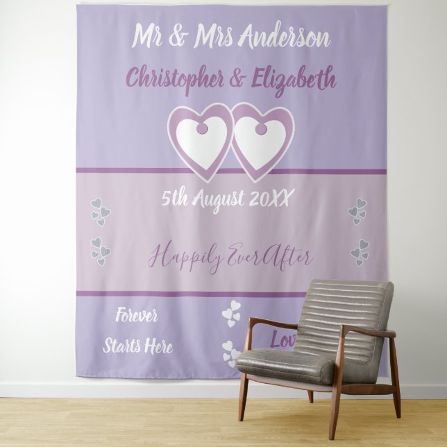 Foto-Stand-Backdrop Lavendel und lila Wandteppich (Beispiel)