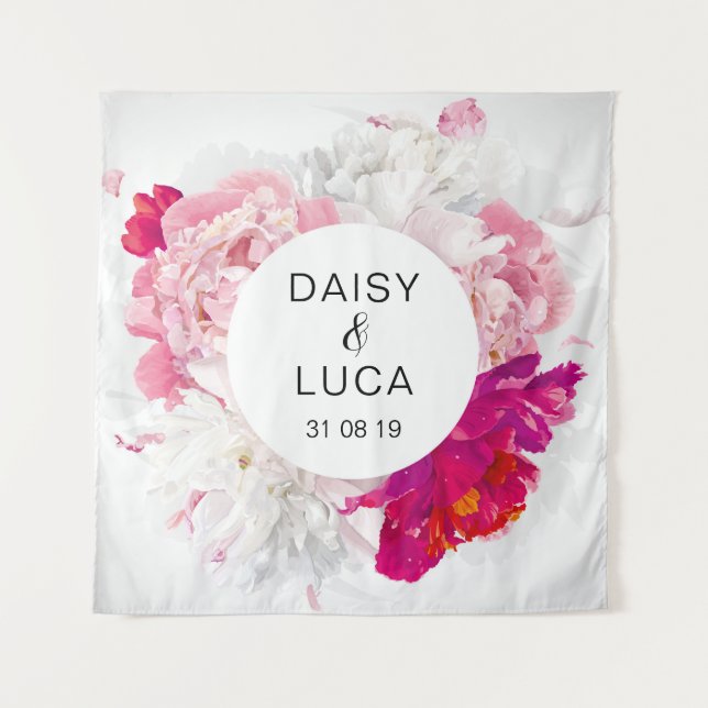 Foto-Stand für Blumenzehen Wandteppich (Vorderseite)