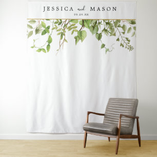 Foto-Stand für die Grünflächen im Wald Wandteppich