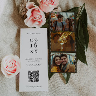 Foto-Stand für elegante Folien   QR-Code Save The Date