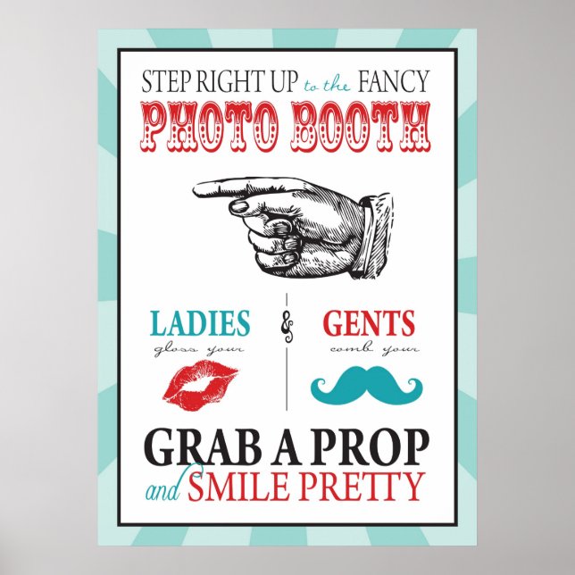 Foto-Stand-Zeichen für den Karnevalskreis Geburtst Poster (Vorne)