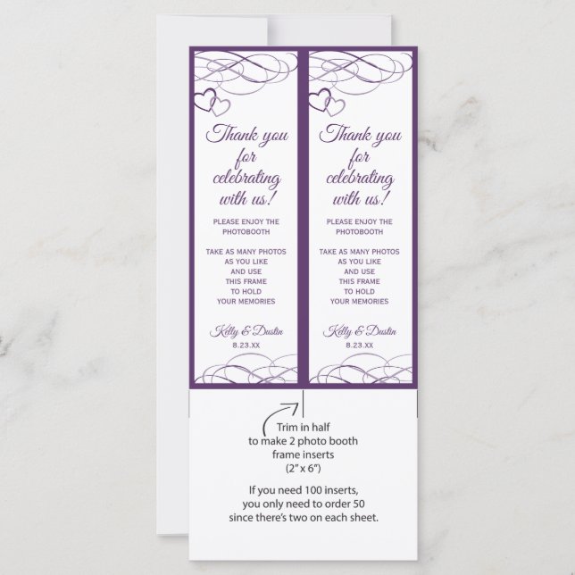 Foto-Standrahmen-Beilagen | Beliebt (Plum) (Vorderseite)