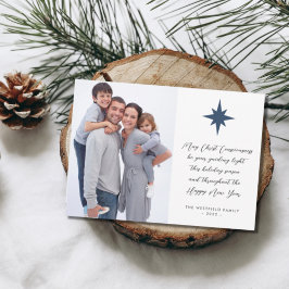 Foto Star der Weihnachtsmeldung von Bethlehem Feiertagskarte