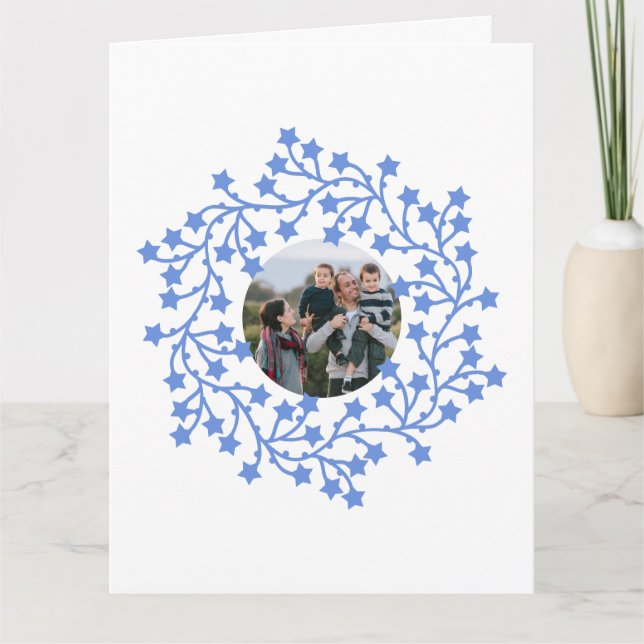 Foto Star Wreath Skandinavien Karte (Vorderseite)