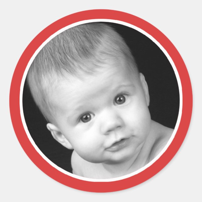 Foto-Sticker Runder Aufkleber (Vorderseite)