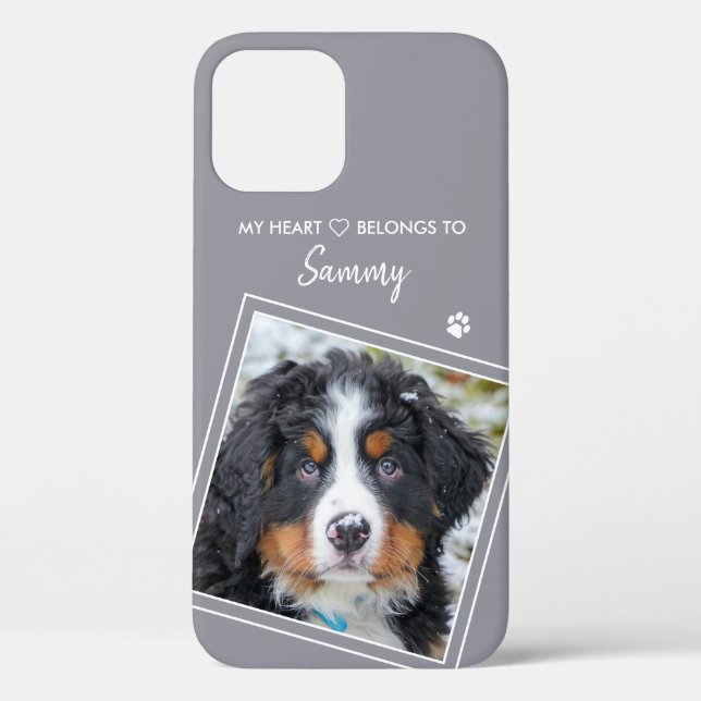 Foto Stilvoll Grauer Hund Case-Mate iPhone Hülle (Rückseite)