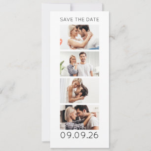 Foto-Streifen 4 Bilder QR-Code Photobooth Hochzeit Save The Date