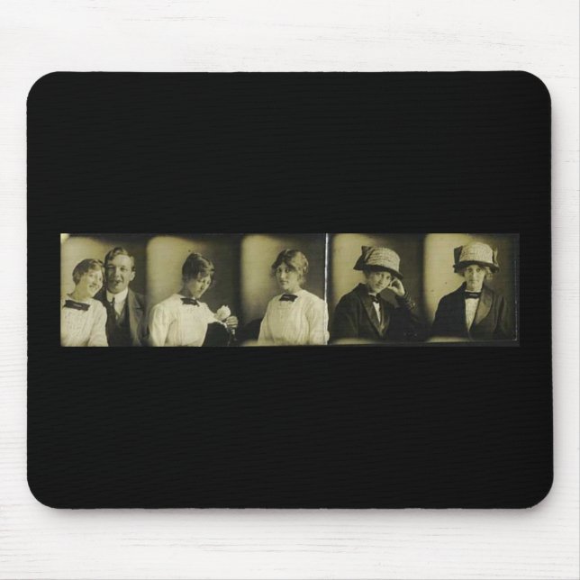 Foto-Streifen der altmodischen romantischen Frau Mousepad (Vorne)