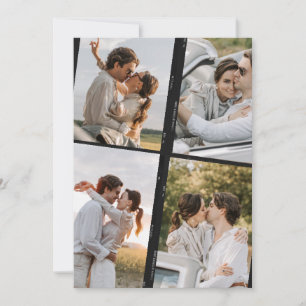 Foto Strip Moderne Hochzeit speichern das Datum Save The Date