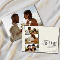 Foto Strip Moderne Hochzeit speichern das Datum
