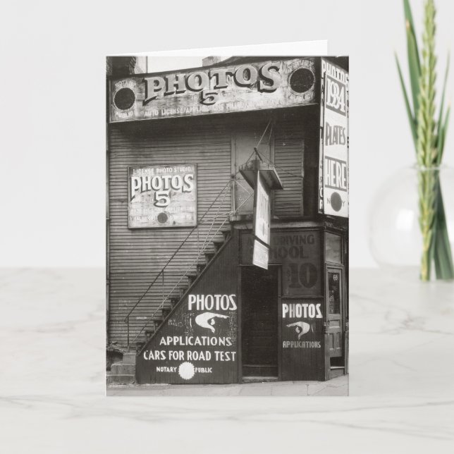 Foto Studio, 1934 Karte (Vorderseite)