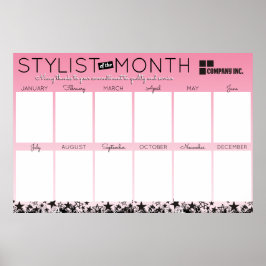 Foto Stylist Mitarbeiter der Monatsanerkennung Poster