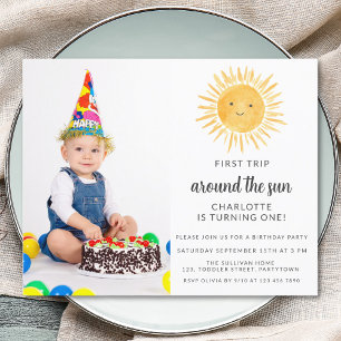 Foto Sun Birthday Party Einladung von Budget Boy