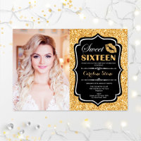 Foto Sweet 16 Birthday - Kiss Gold Black