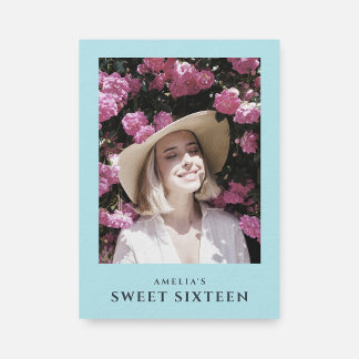 Foto Sweet 16 Moderne Pastel Geburtstagsparty Einladung