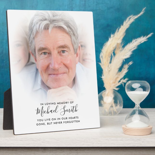 Foto-Tabletop-Plaque für benutzerdefinierte Textme Fotoplatte (Seite)