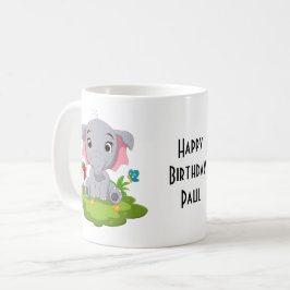 Foto-Tasse mit Text für Kinder | Baby Elephant Kaffeetasse