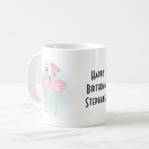 Foto Tasse mit Text für Kinder | Flamingos Art
