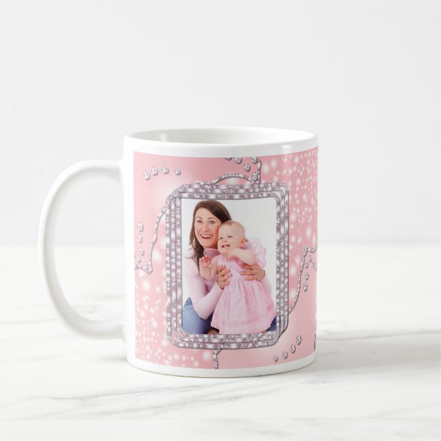 Foto Tasse Sublimierung Rosa Tasse Wrap (Links)