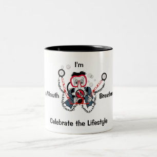 Foto-Taucher-Kaffee-Tasse Zweifarbige Tasse