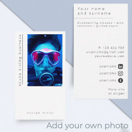Foto Tauchshop Modernes Business Car Visitenkarte