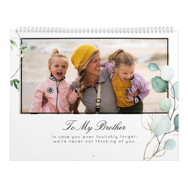 Foto Template Greenery Brother ID931 Kalender (Titelbild)