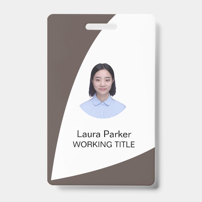 Foto Tex Brown Chocolate für kundenspezifische Ges Ausweis (Vorderseite)