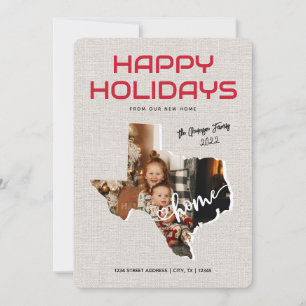 Foto Texas Moving Ankündigung glückliche Ferien