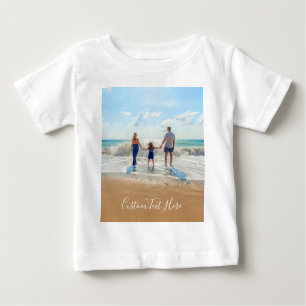 Foto Text Baby T - Shirt Design Ihre Fotos