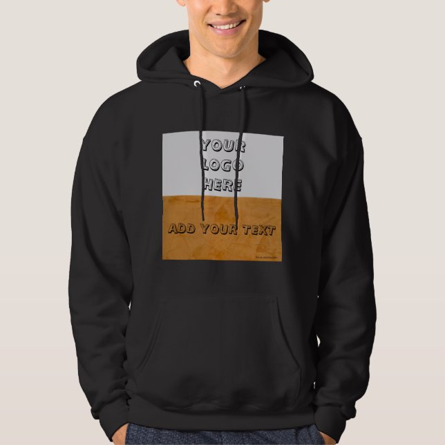 Foto Text Logo Fett Grafik-Kapsel Hoodie (Vorderseite)