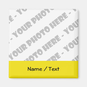 Foto & Text Square Magnet - Erstellen Sie Ihre eig