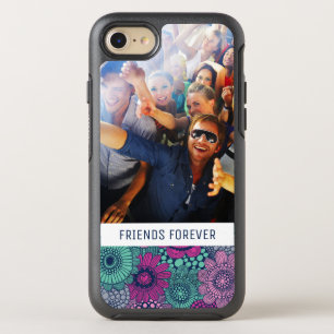 Foto & Text Stilvolles Blumenmuster OtterBox Symmetry iPhone 8/7 Hülle
