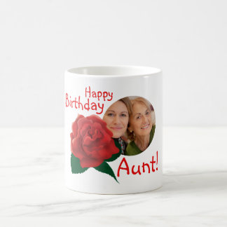 Foto-Text-Tasse Geburtstagstanten-Blume Kaffeetasse