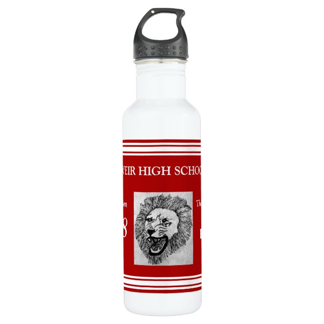 Foto-, Text-und Edelstahlflasche (Vorderseite)