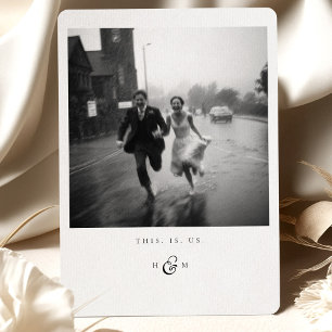 Foto "This is us" Danke Karte