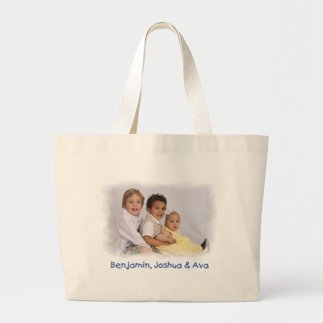 Foto Totbeutel - Custom Personalisiert Jumbo Stoffbeutel (Vorne)