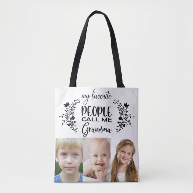 FOTO TOTE BAG FÜR GRANDMOTHER (Vorderseite)
