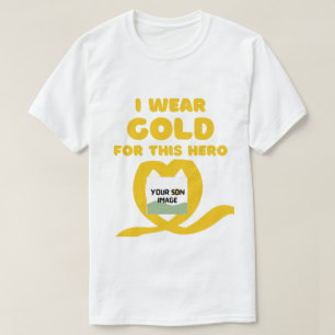 Foto trägt Gold für den Krebs meiner Kindheit T-Shirt