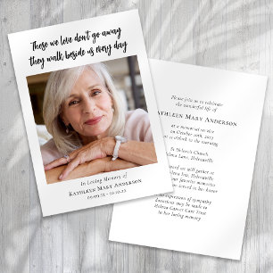 Foto Trauer Gedenkfeier Lebensfeier Einladung