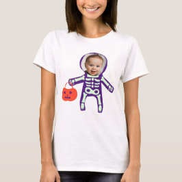 Foto Trick oder behandeln Skelett Halloween T-Shirt