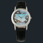 Foto Tropical Island Coast & Sea Armbanduhr<br><div class="desc">Eine Armbanduhr mit einem landschaftlichen Foto über die tropische Küste Bermudas. Große, zerklüftete Felsen kontrastieren mit dem hellen türkisblauen Meer.</div>